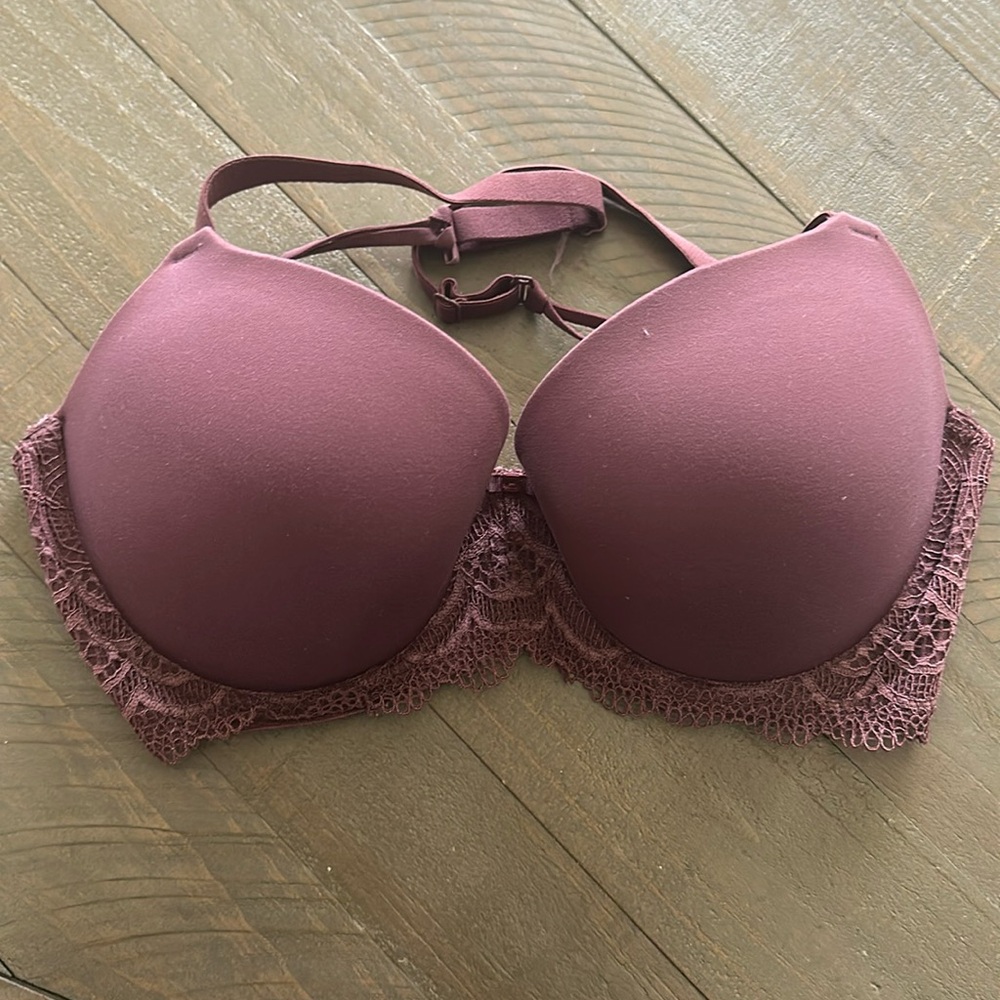 Auden Mauve Lace Trim T-Shirt Bra